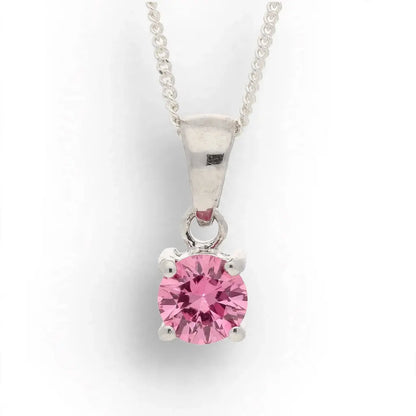 Get your Natural Pink Tourmaline Sterling Silver Solitaire Necklace online now or in store at Forever Gems in Franschhoek, South Africa