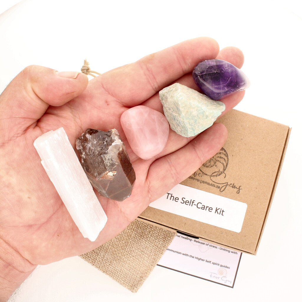 Buy your The Self-Care Crystal Kit online now or in store at Forever Gems in Franschhoek, South Africa