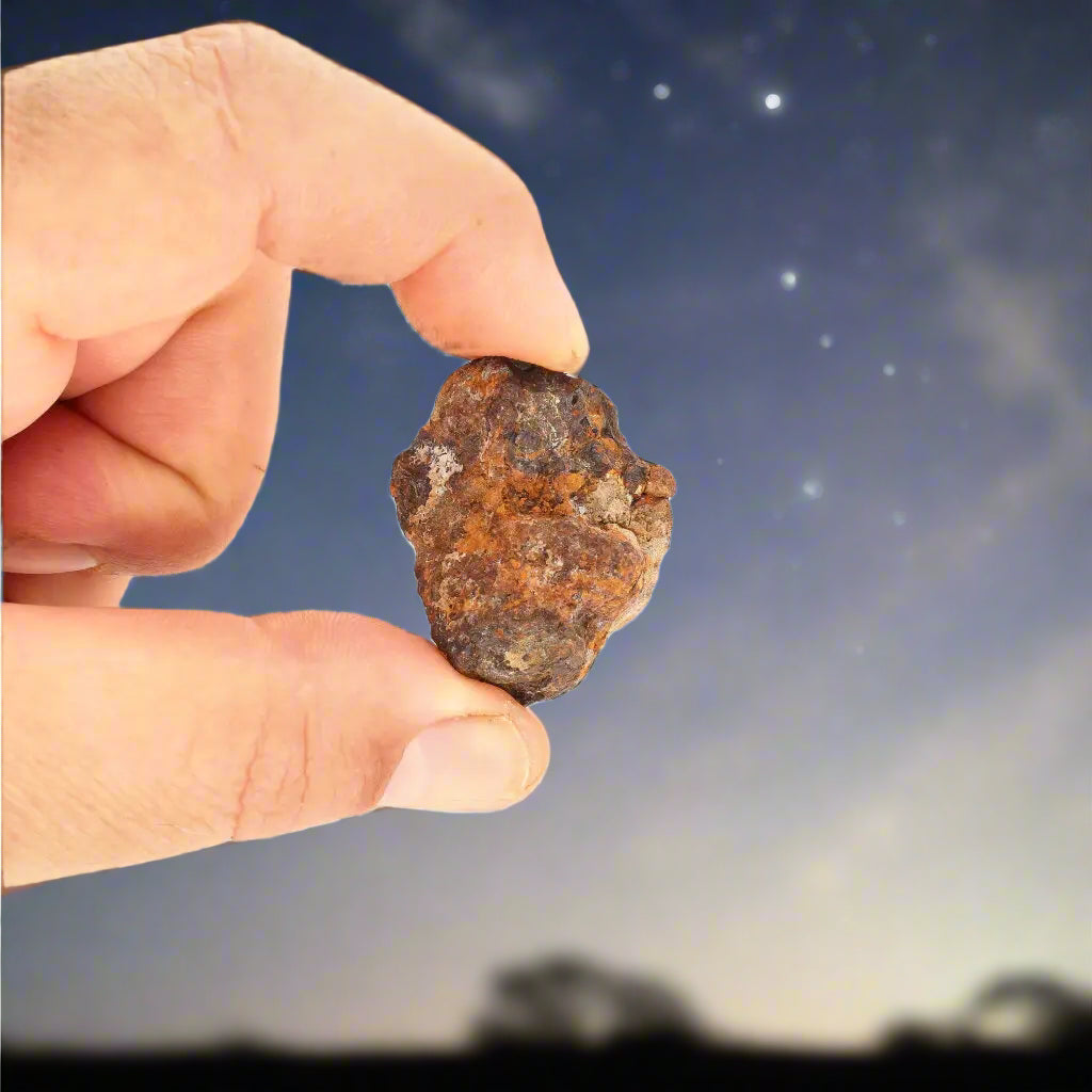 Get your 35g Sericho Pallasite Meteorite – Rare Collectible Meteorite online now or in store at Forever Gems in Franschhoek, South Africa