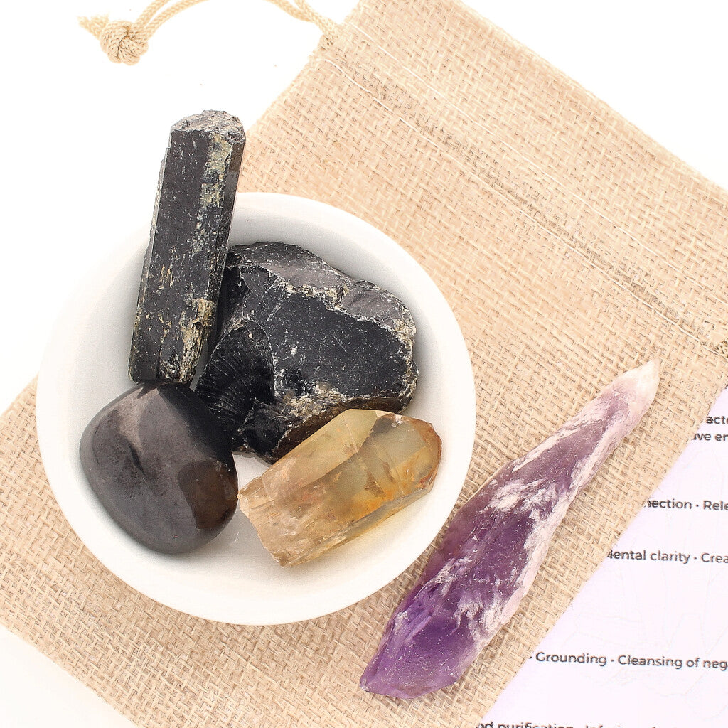 Buy your Ultimate Protection Crystal Kit online now or in store at Forever Gems in Franschhoek, South Africa