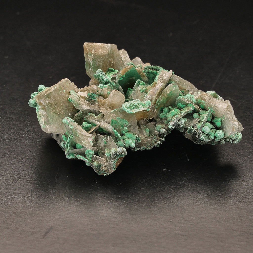 Buy your Unique Baryte and Malachite Combo: Shangulowe Mine online now or in store at Forever Gems in Franschhoek, South Africa