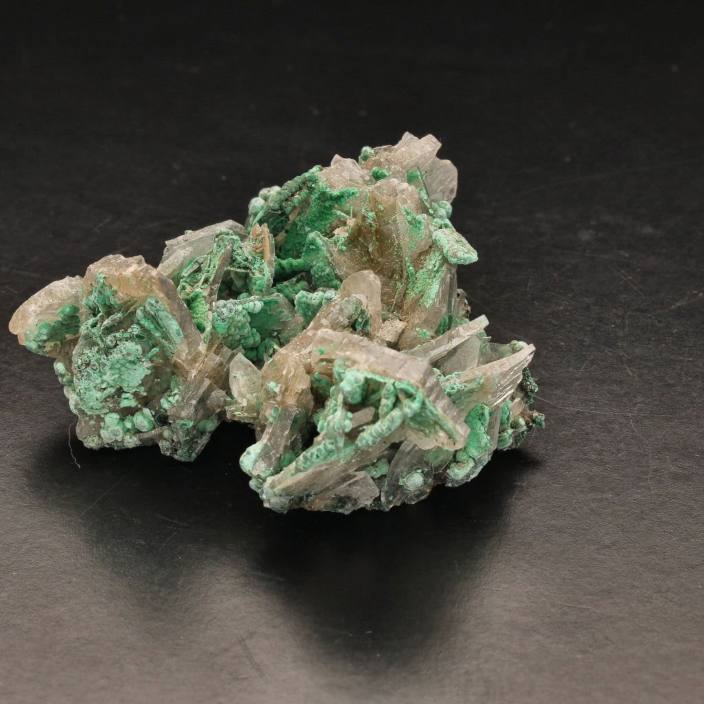 Buy your Unique Baryte and Malachite Combo: Shangulowe Mine online now or in store at Forever Gems in Franschhoek, South Africa