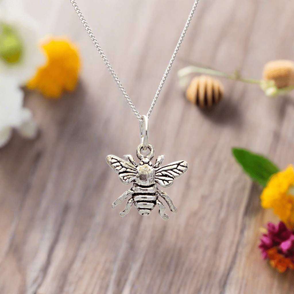 Buy your Sweet as Honey: Bee Charm Necklace in Silver online now or in store at Forever Gems in Franschhoek, South Africa