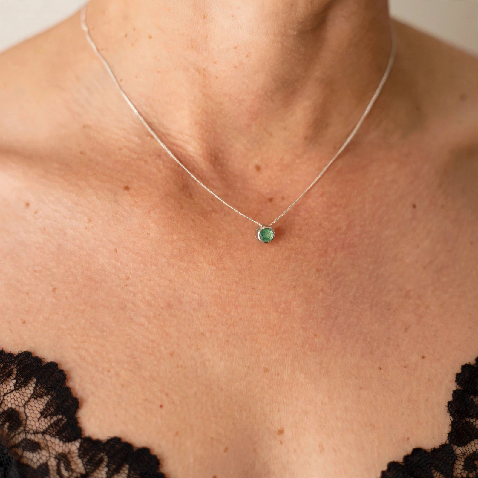 Get your Sterling Silver Emerald Slider Necklace online now or in store at Forever Gems in Franschhoek, South Africa