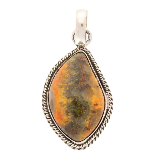 Get your Bumble Bee Jasper Sterling Silver Pendant online now or in store at Forever Gems in Franschhoek, South Africa