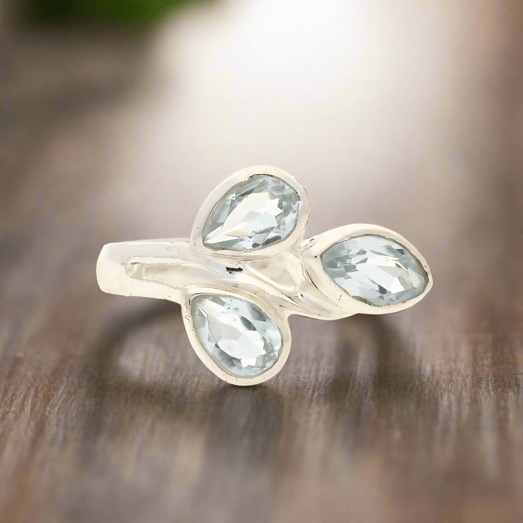 Buy your Celestial Cascade Blue Topaz Sterling Silver Ring online now or in store at Forever Gems in Franschhoek, South Africa