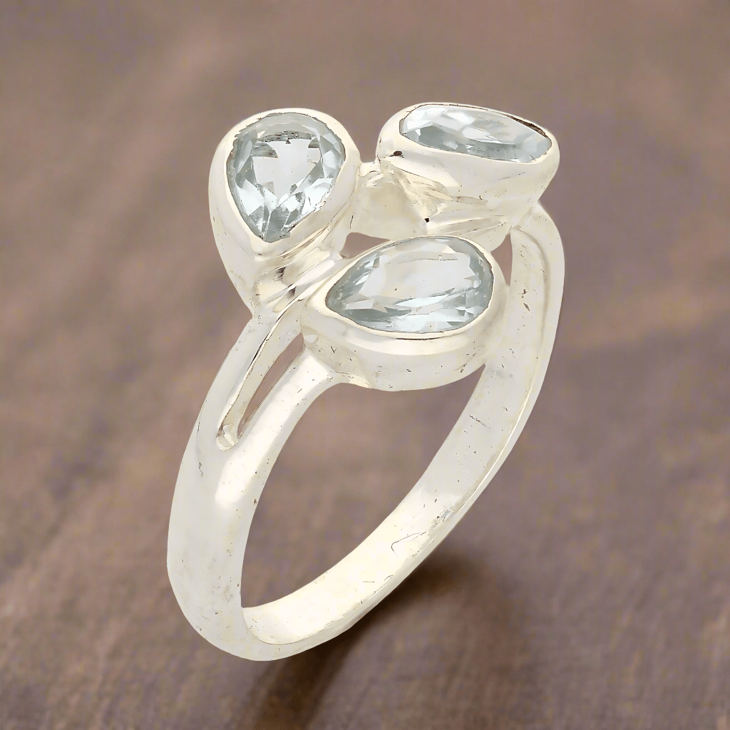 Buy your Celestial Cascade Blue Topaz Sterling Silver Ring online now or in store at Forever Gems in Franschhoek, South Africa