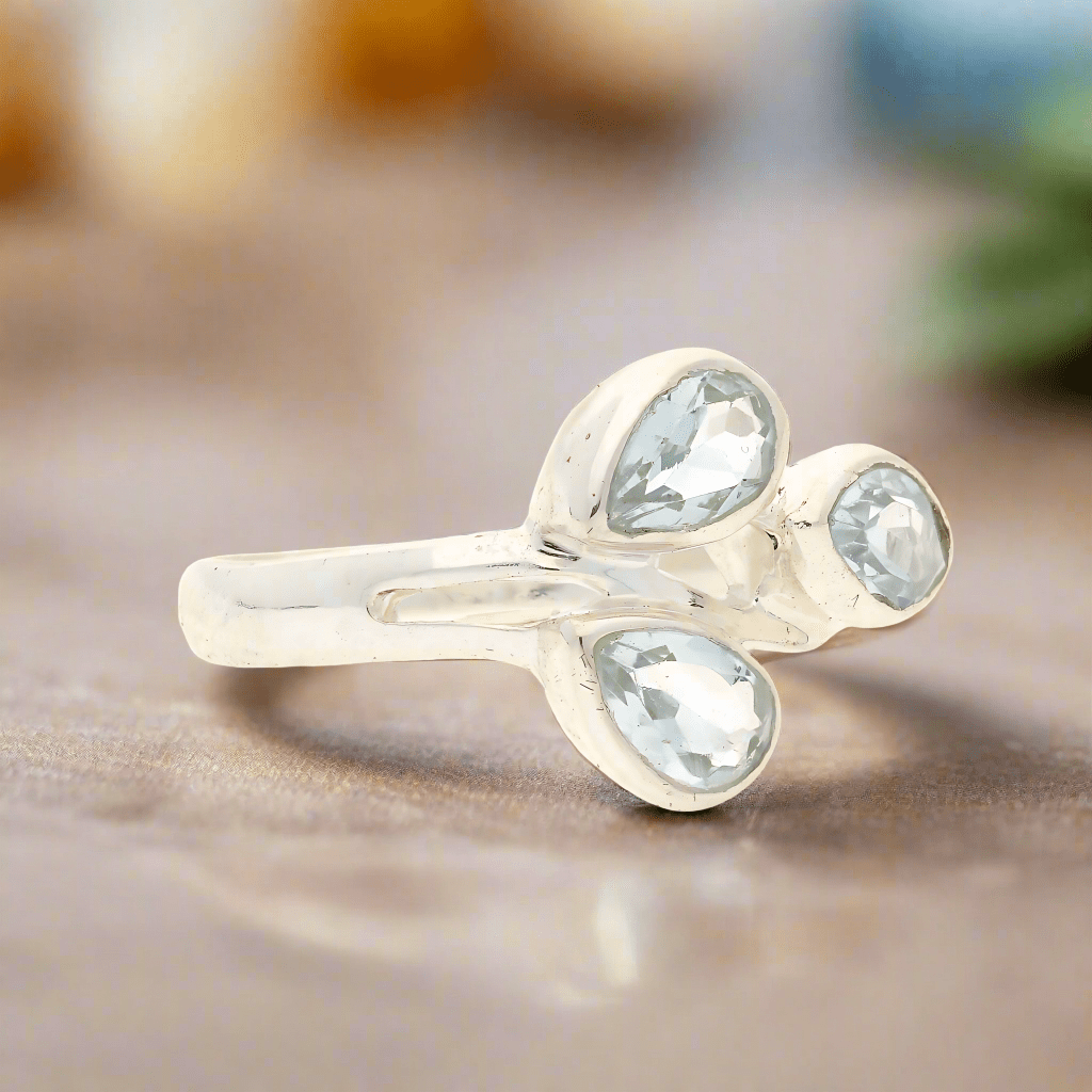 Buy your Celestial Cascade Blue Topaz Sterling Silver Ring online now or in store at Forever Gems in Franschhoek, South Africa