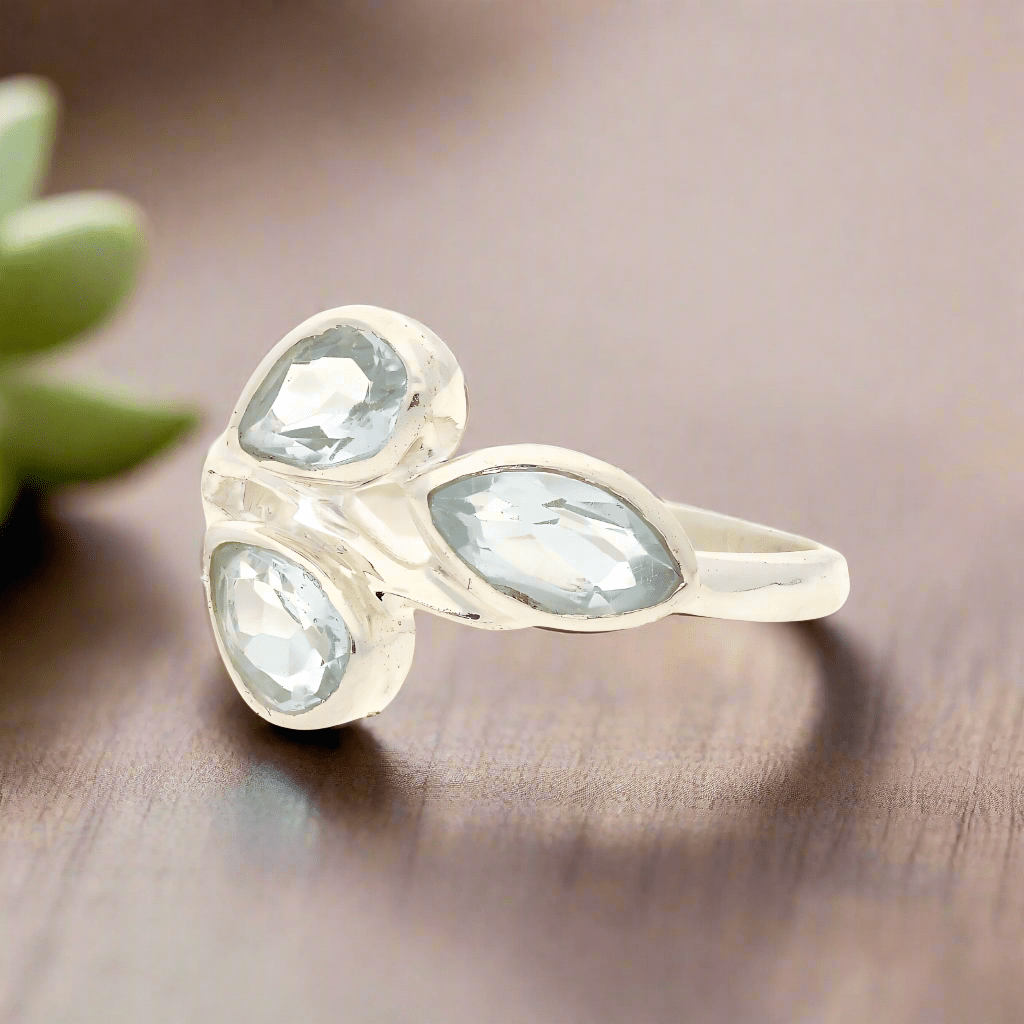 Buy your Celestial Cascade Blue Topaz Sterling Silver Ring online now or in store at Forever Gems in Franschhoek, South Africa