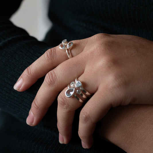 Buy your Celestial Cascade Blue Topaz Sterling Silver Ring online now or in store at Forever Gems in Franschhoek, South Africa