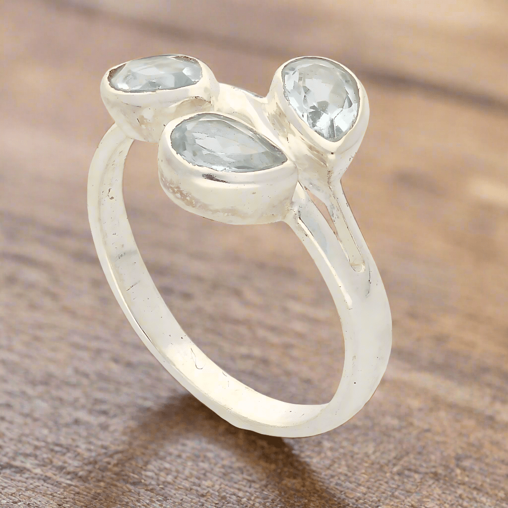 Buy your Celestial Cascade Blue Topaz Sterling Silver Ring online now or in store at Forever Gems in Franschhoek, South Africa
