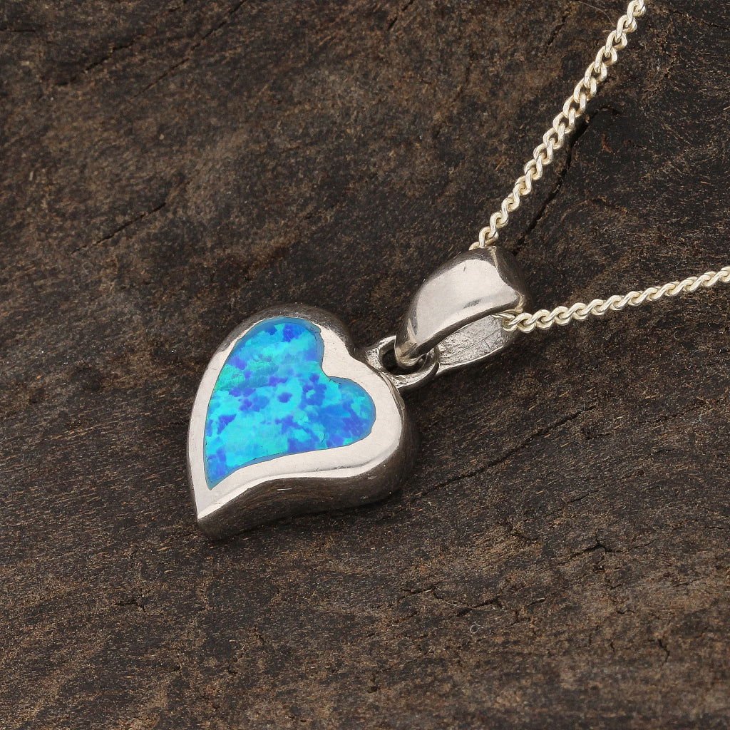 Buy your Cupid's Fire: Heart Synthetic Opal Necklace online now or in store at Forever Gems in Franschhoek, South Africa