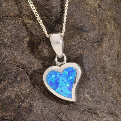 Buy your Cupid's Fire: Heart Synthetic Opal Necklace online now or in store at Forever Gems in Franschhoek, South Africa