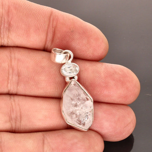 Buy your Earth & Sky: Herkimer & Blue Topaz Necklace online now or in store at Forever Gems in Franschhoek, South Africa