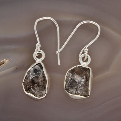 Buy your Earthly Beauty: Rough Herkimer Diamond Drop Earrings online now or in store at Forever Gems in Franschhoek, South Africa