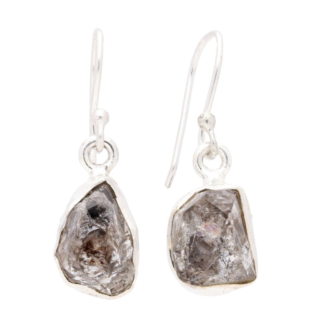 Buy your Earthly Beauty: Rough Herkimer Diamond Drop Earrings online now or in store at Forever Gems in Franschhoek, South Africa