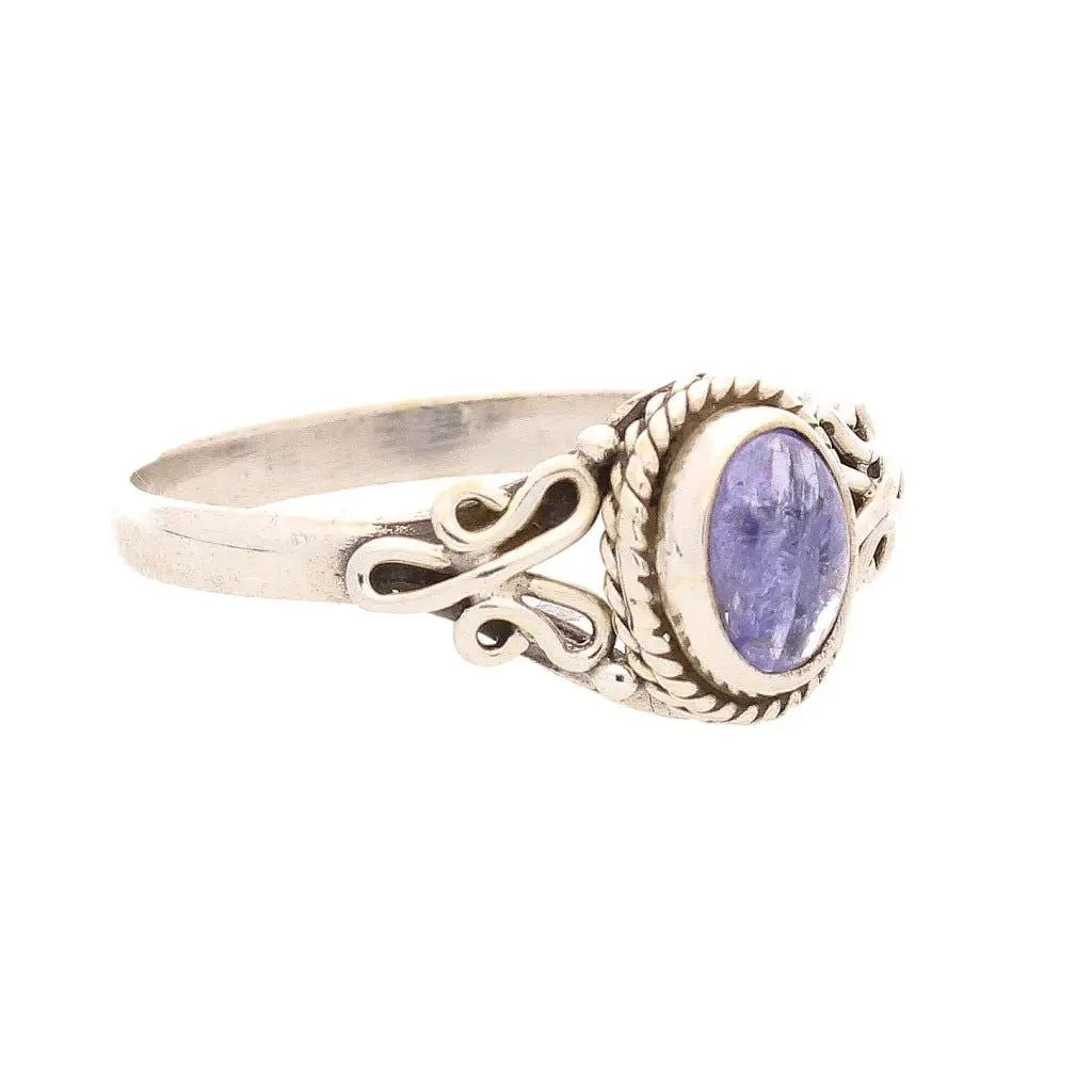 Get your Sterling Silver Oval Tanzanite Filigree Ring online now or in store at Forever Gems in Franschhoek, South Africa
