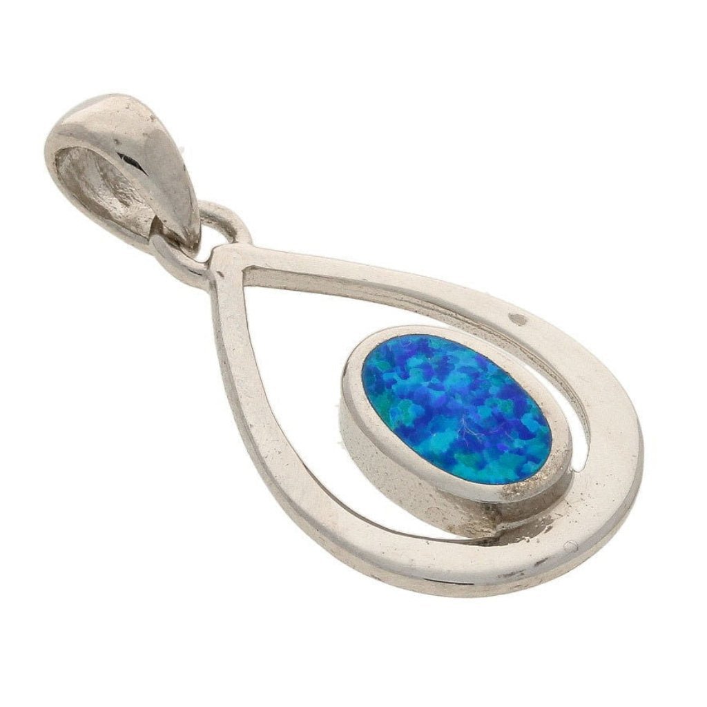Buy your Enchanted Raindrop: Heart Synthetic Opal Necklace online now or in store at Forever Gems in Franschhoek, South Africa