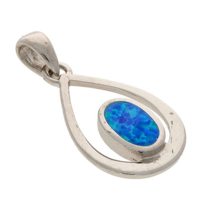 Buy your Enchanted Raindrop: Heart Synthetic Opal Necklace online now or in store at Forever Gems in Franschhoek, South Africa