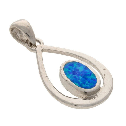 Buy your Enchanted Raindrop: Heart Synthetic Opal Necklace online now or in store at Forever Gems in Franschhoek, South Africa