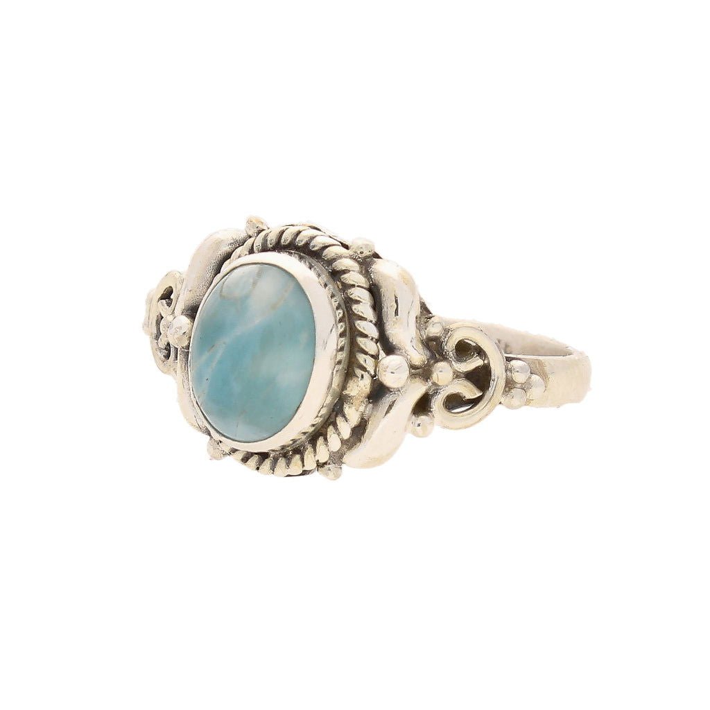 Buy your Enduring Grace Sterling Silver Larimar Ring online now or in store at Forever Gems in Franschhoek, South Africa