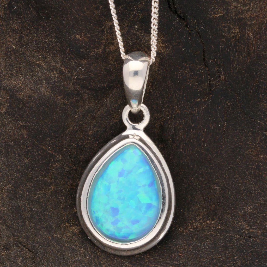 Buy your Eternal Fire: Synthetic Opal Necklace online now or in store at Forever Gems in Franschhoek, South Africa