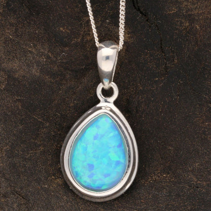 Buy your Eternal Fire: Synthetic Opal Necklace online now or in store at Forever Gems in Franschhoek, South Africa