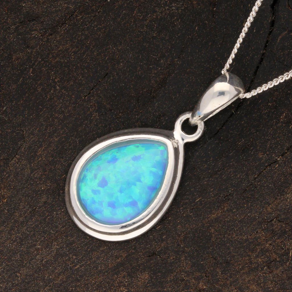Buy your Eternal Fire: Synthetic Opal Necklace online now or in store at Forever Gems in Franschhoek, South Africa