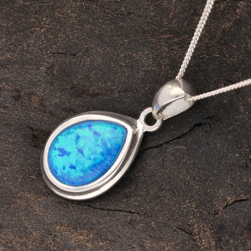 Buy your Eternal Fire: Synthetic Opal Necklace online now or in store at Forever Gems in Franschhoek, South Africa