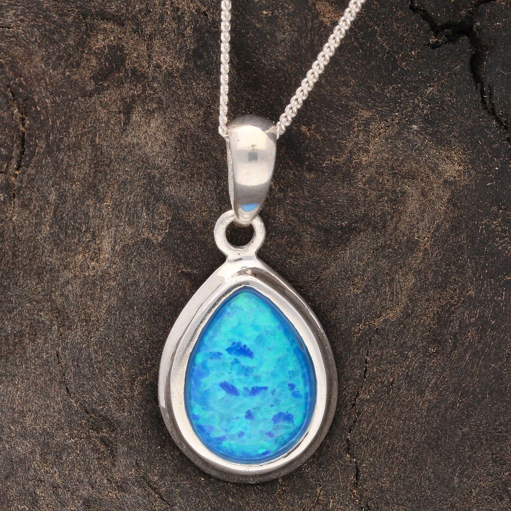 Buy your Eternal Fire: Synthetic Opal Necklace online now or in store at Forever Gems in Franschhoek, South Africa