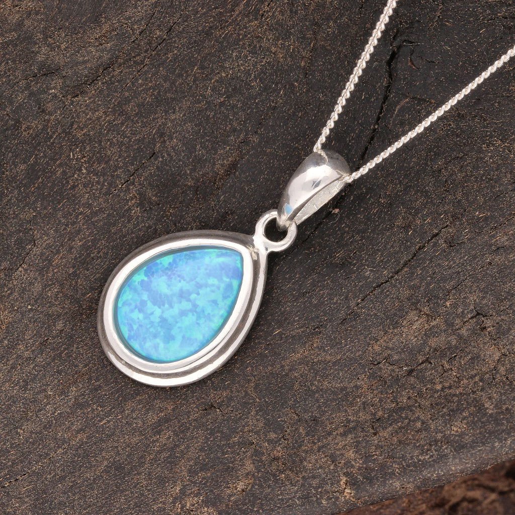 Buy your Eternal Fire: Synthetic Opal Necklace online now or in store at Forever Gems in Franschhoek, South Africa