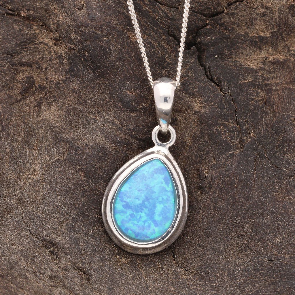 Buy your Eternal Fire: Synthetic Opal Necklace online now or in store at Forever Gems in Franschhoek, South Africa