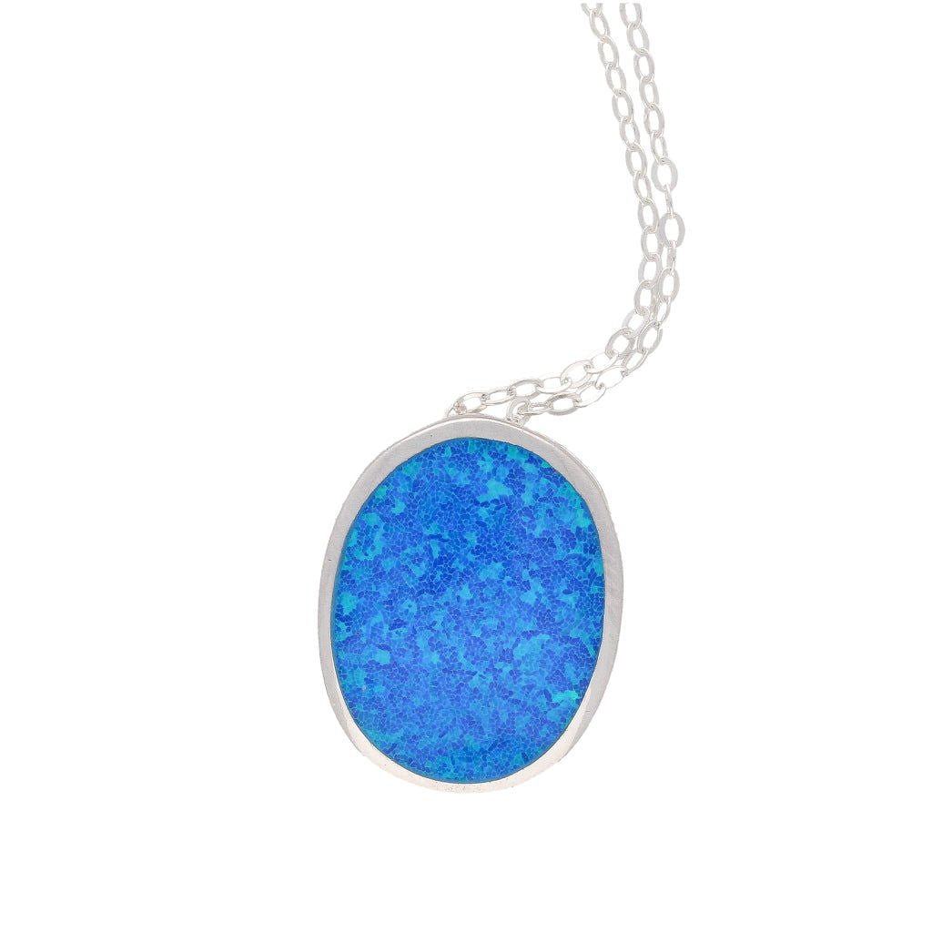 Buy your Firelight Collection: Oval Synthetic Opal Necklace online now or in store at Forever Gems in Franschhoek, South Africa