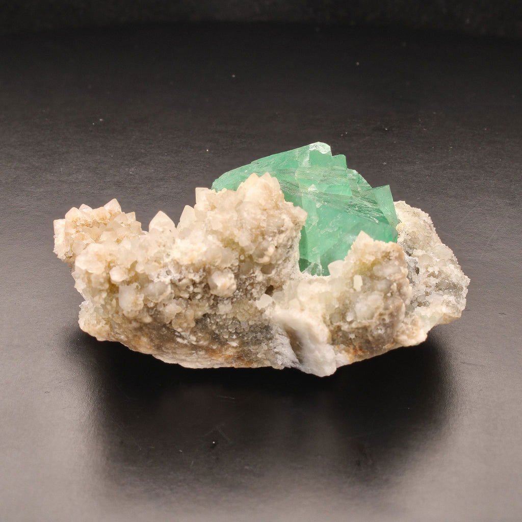 Buy your Fluorite Octahedra on Quartz (Riemvasmaak) online now or in store at Forever Gems in Franschhoek, South Africa