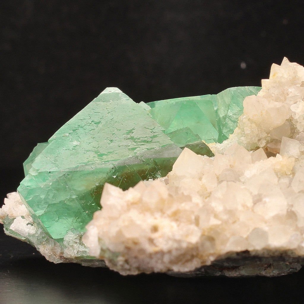 Buy your Fluorite Octahedra on Quartz (Riemvasmaak) online now or in store at Forever Gems in Franschhoek, South Africa