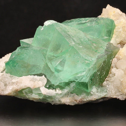 Buy your Fluorite Octahedra on Quartz (Riemvasmaak) online now or in store at Forever Gems in Franschhoek, South Africa