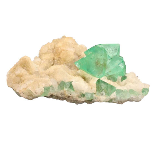 Buy your Rare Riemvasmaak Fluorite with Quartz Specimen online now or in store at Forever Gems in Franschhoek, South Africa