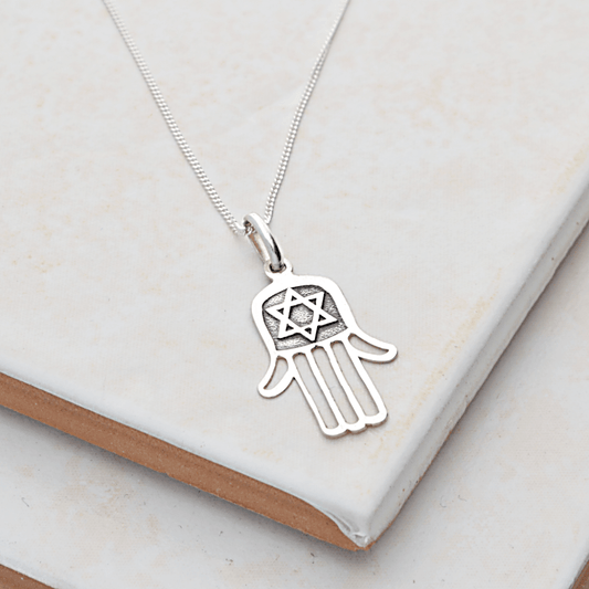 Buy your Sterling Silver Hamsa Hand Necklace - Divine Protection online now or in store at Forever Gems in Franschhoek, South Africa