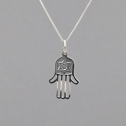 Buy your Sterling Silver Hamsa Hand Necklace - Divine Protection online now or in store at Forever Gems in Franschhoek, South Africa