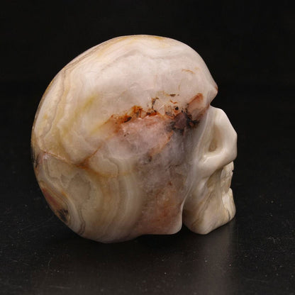 Buy your Whimsical Wisdom: Crazy Lace Agate Skull online now or in store at Forever Gems in Franschhoek, South Africa