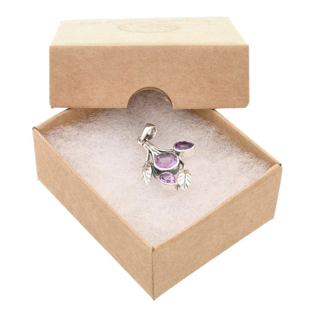 Buy your Leafy Charms - Amethyst Sterling Silver Pendant online now or in store at Forever Gems in Franschhoek, South Africa