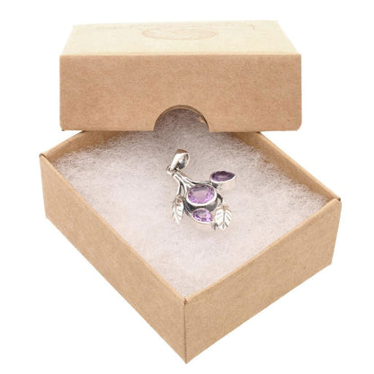 Buy your Leafy Charms - Amethyst Sterling Silver Pendant online now or in store at Forever Gems in Franschhoek, South Africa
