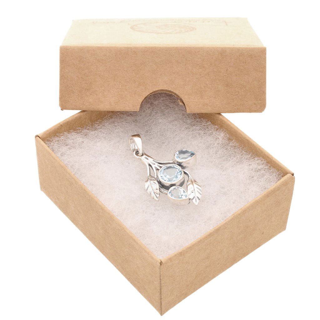Buy your Leafy Charms - Blue Topaz Sterling Silver Pendant online now or in store at Forever Gems in Franschhoek, South Africa