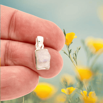 Buy your Nature's Treasures: Raw Moonstone Sterling Silver Necklace online now or in store at Forever Gems in Franschhoek, South Africa