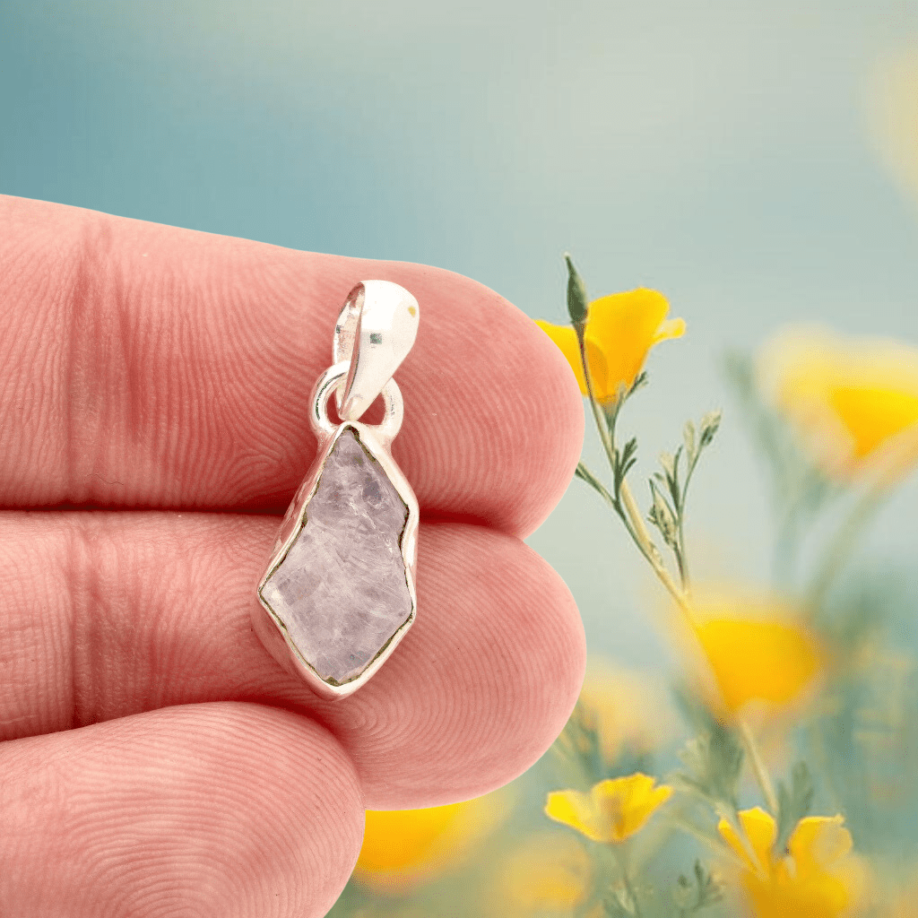 Buy your Nature's Treasures: Raw Moonstone Sterling Silver Necklace online now or in store at Forever Gems in Franschhoek, South Africa