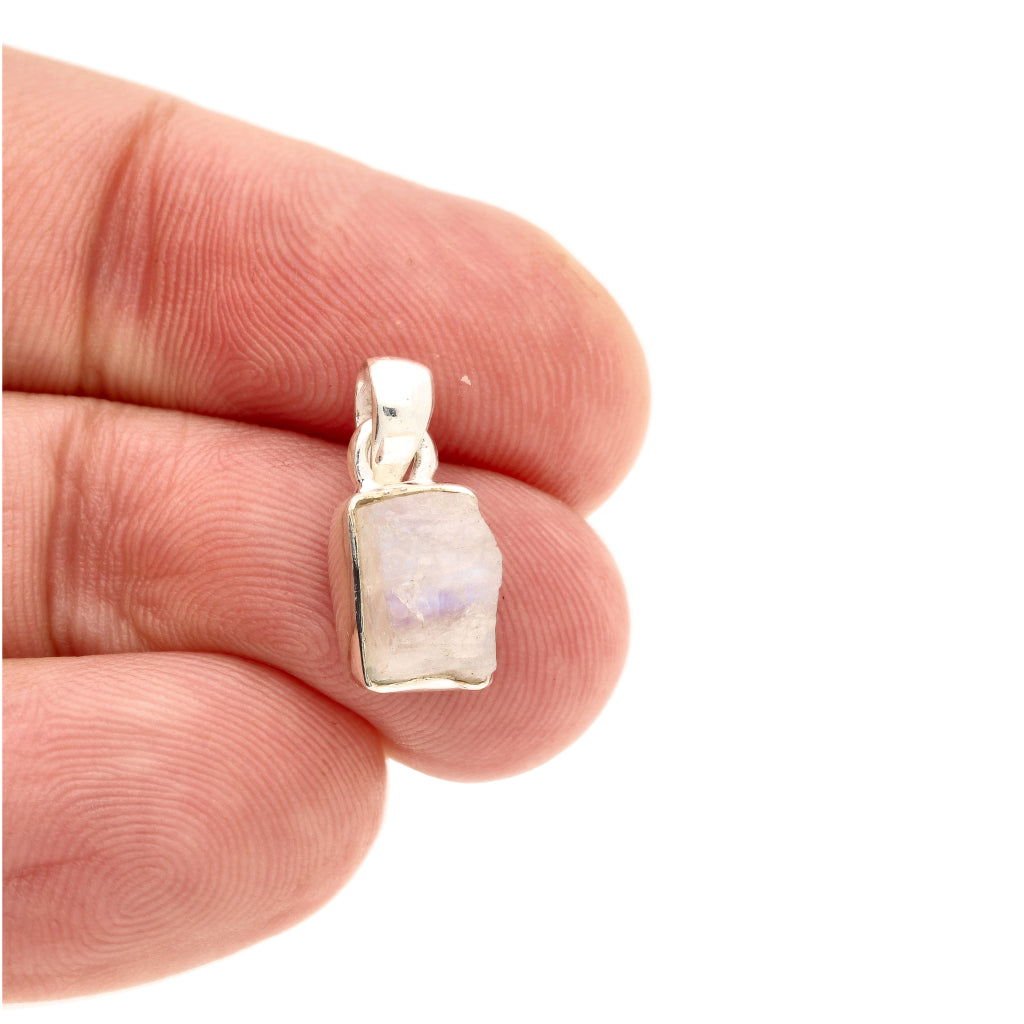 Buy your Nature's Treasures: Raw Moonstone Sterling Silver Necklace online now or in store at Forever Gems in Franschhoek, South Africa