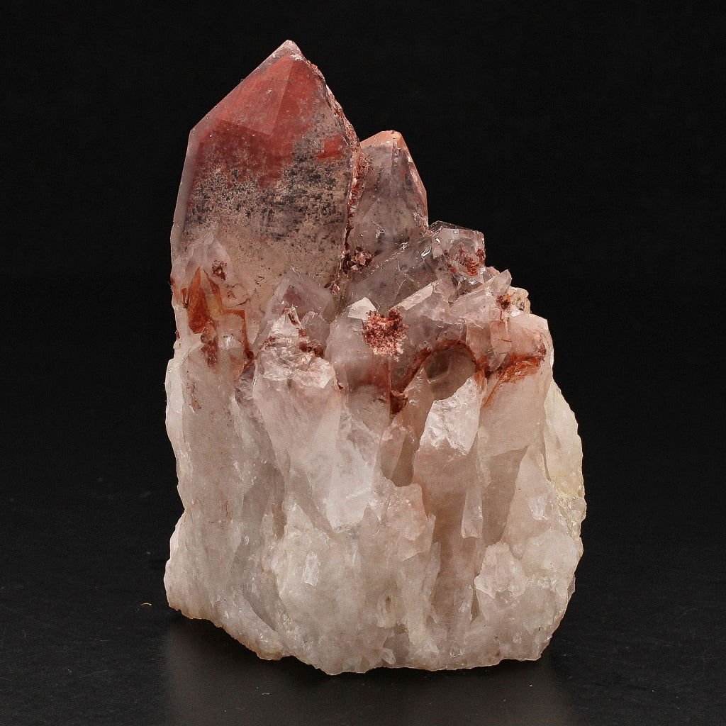 Buy your Hematite Orange River Quartz Cluster – Deep Red Phantom Crystals online now or in store at Forever Gems in Franschhoek, South Africa