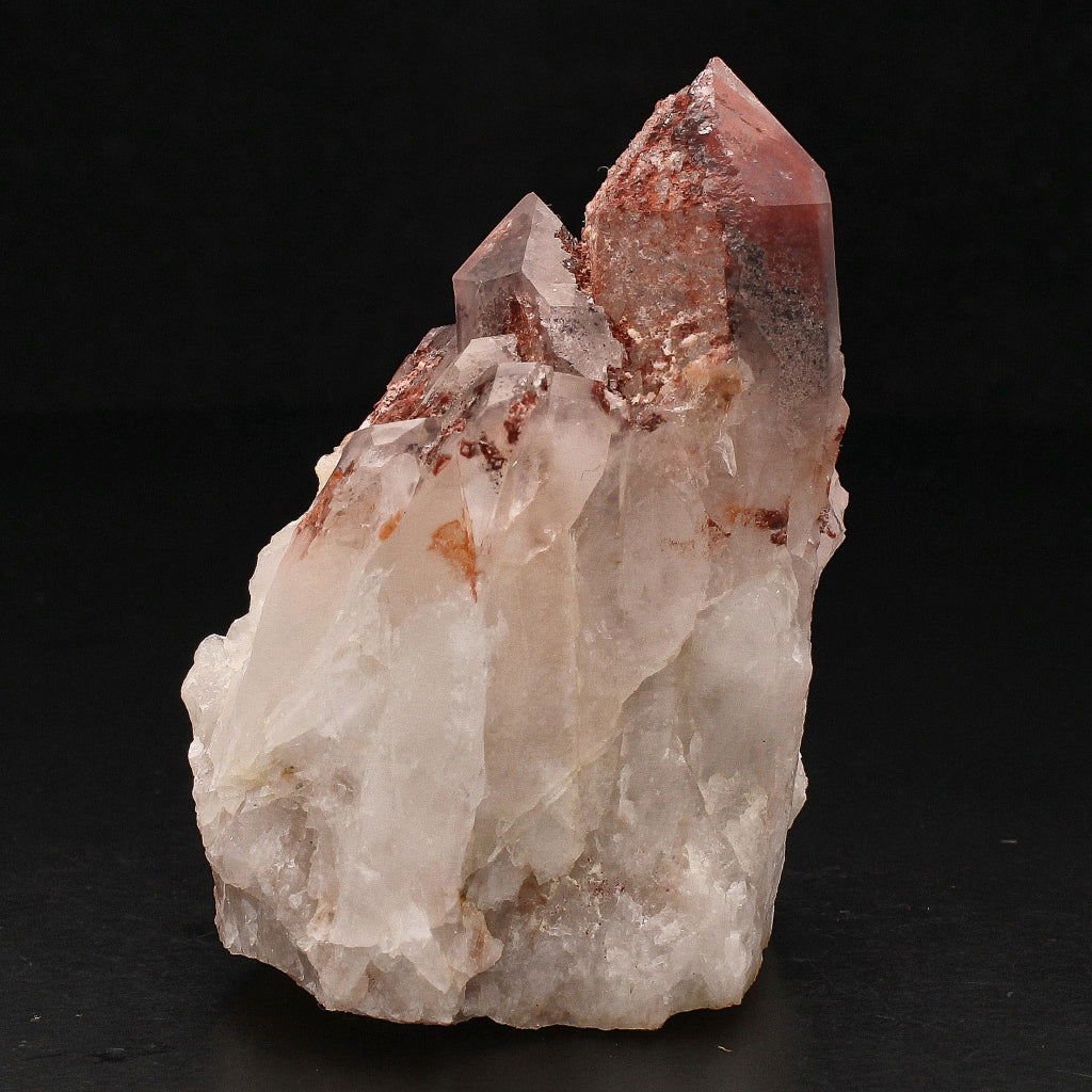 Buy your Hematite Orange River Quartz Cluster – Deep Red Phantom Crystals online now or in store at Forever Gems in Franschhoek, South Africa