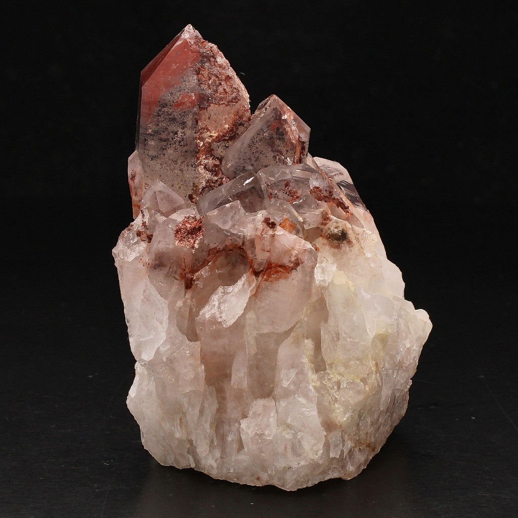 Buy your Hematite Orange River Quartz Cluster – Deep Red Phantom Crystals online now or in store at Forever Gems in Franschhoek, South Africa