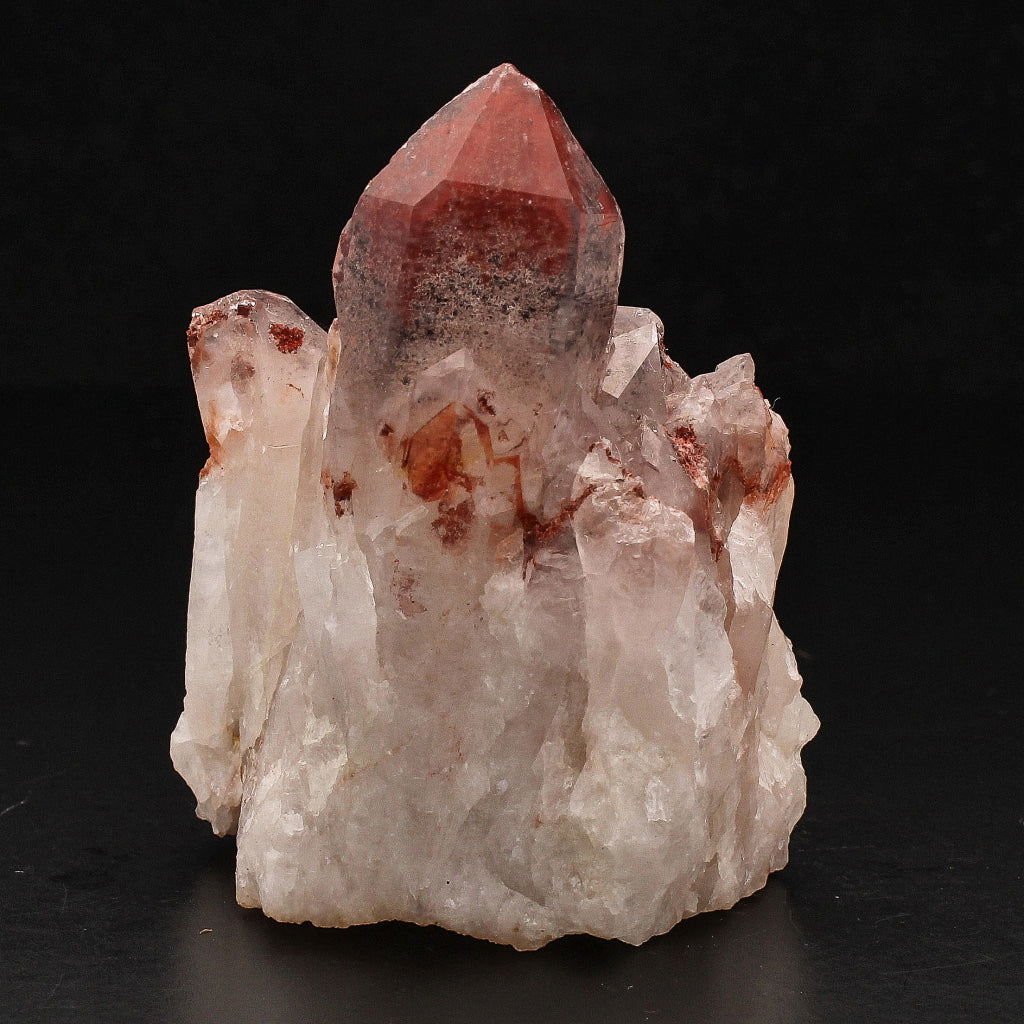 Buy your Hematite Orange River Quartz Cluster – Deep Red Phantom Crystals online now or in store at Forever Gems in Franschhoek, South Africa